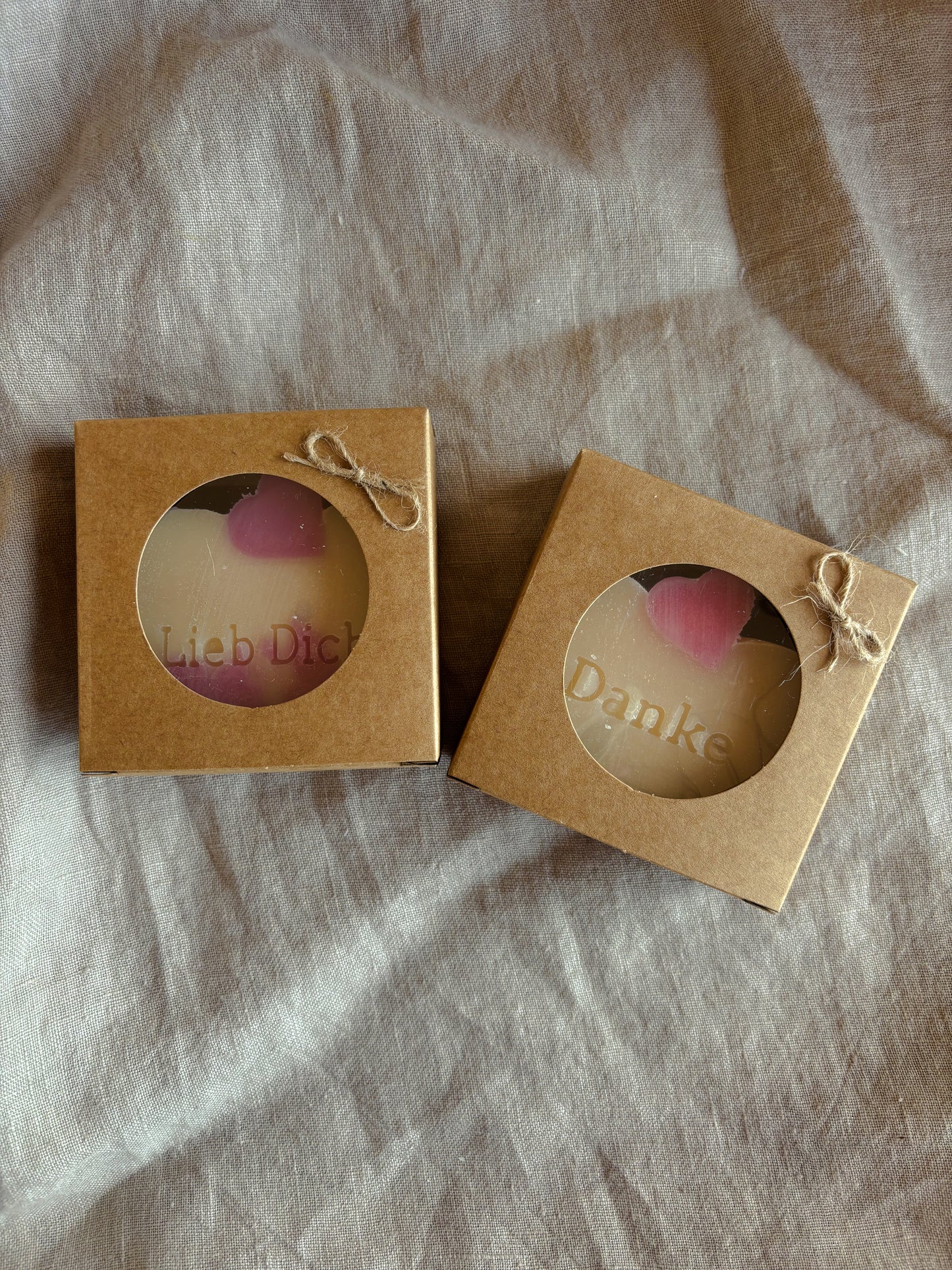 Geschenkseife, fertig verpackt