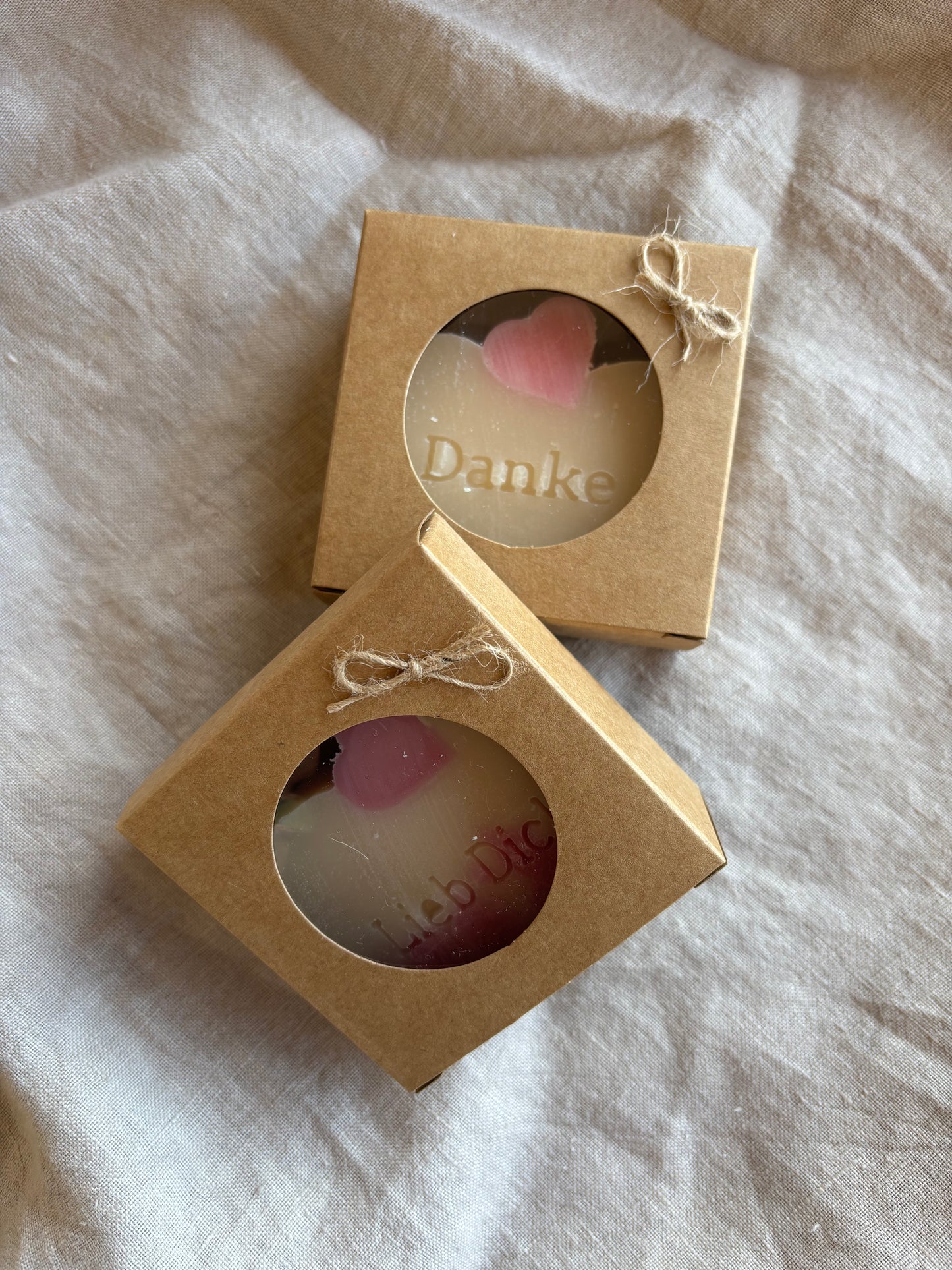 Geschenkseife, fertig verpackt