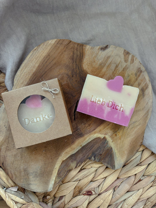 Geschenkseife, fertig verpackt